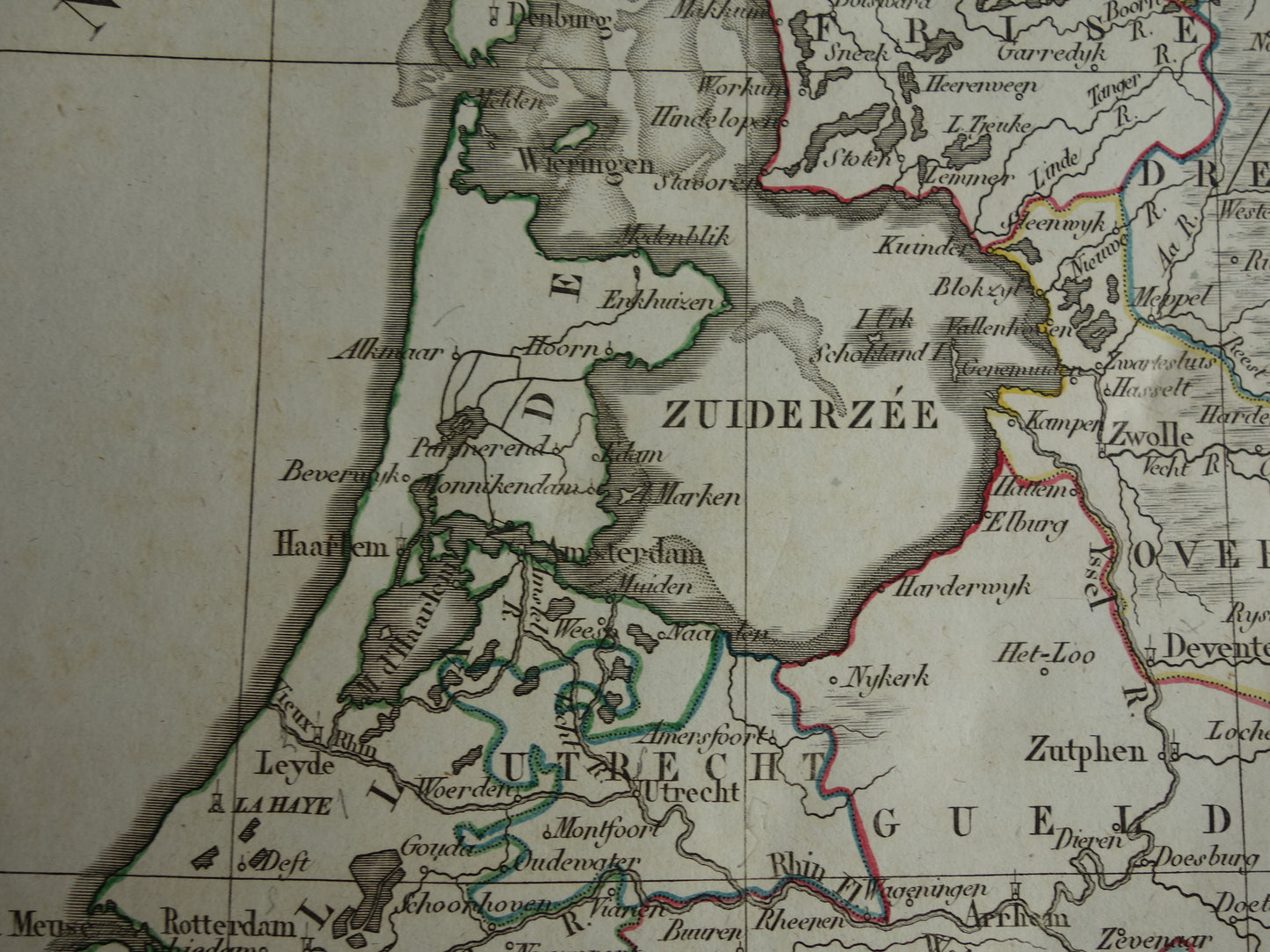 NETHERLANDS 200+ year old map of the Netherlands and Belgium in the year 1824 Original antique map