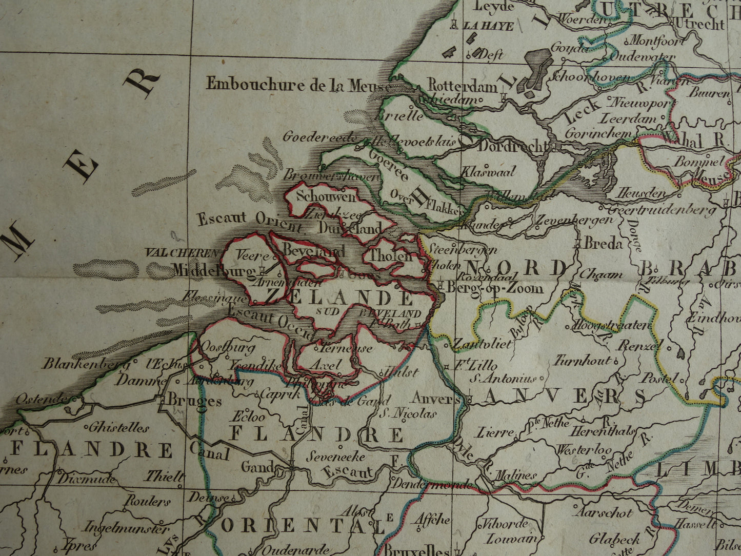 NETHERLANDS 200+ year old map of the Netherlands and Belgium in the year 1824 Original antique map