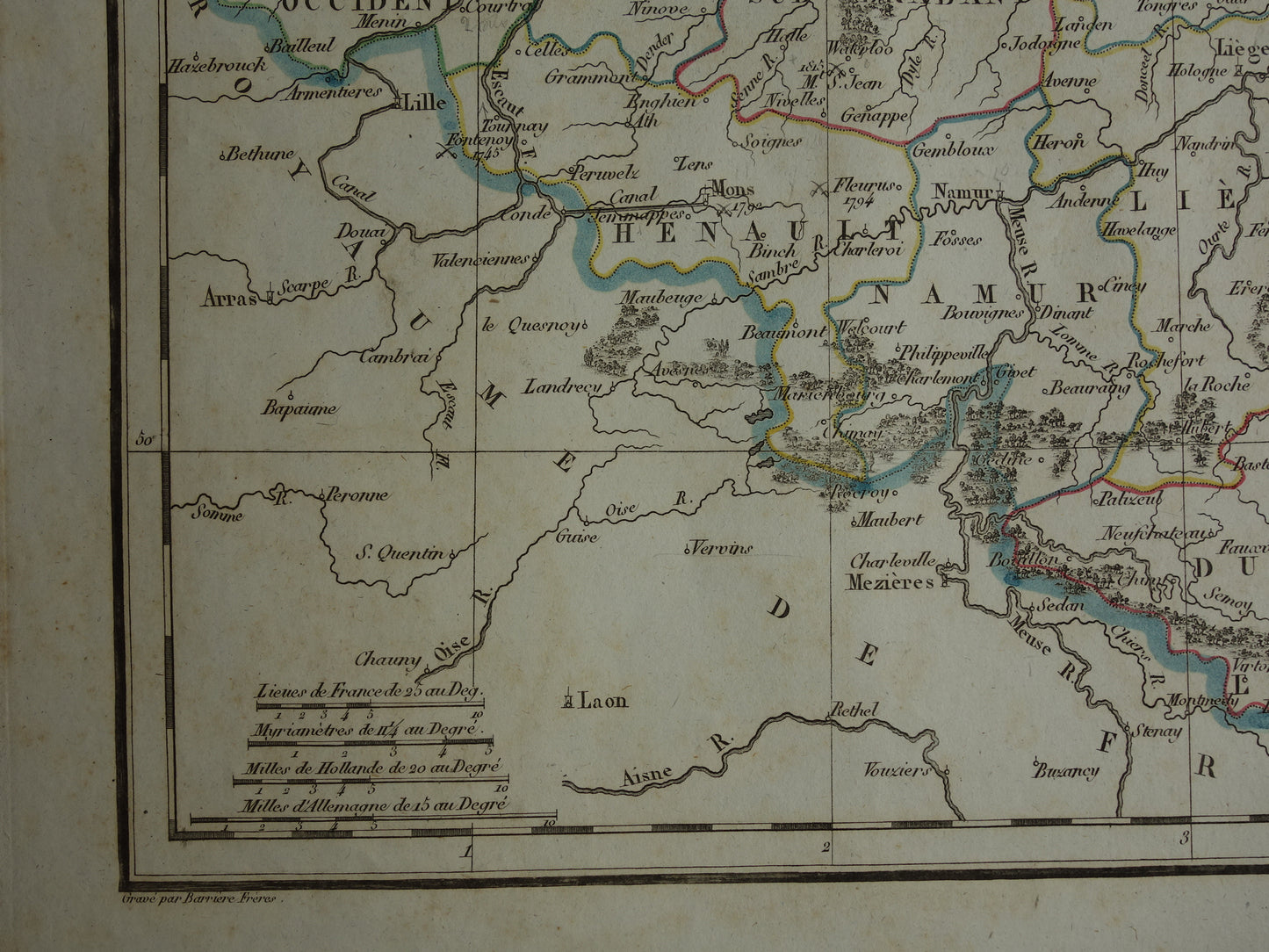 NETHERLANDS 200+ year old map of the Netherlands and Belgium in the year 1824 Original antique map