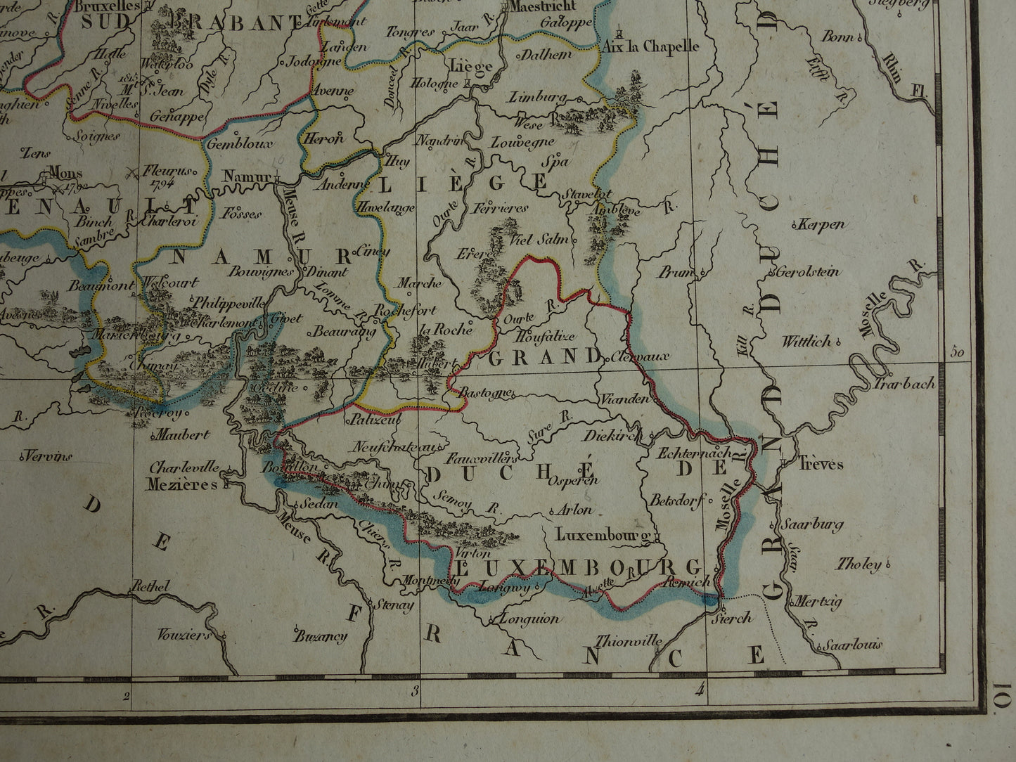 NETHERLANDS 200+ year old map of the Netherlands and Belgium in the year 1824 Original antique map