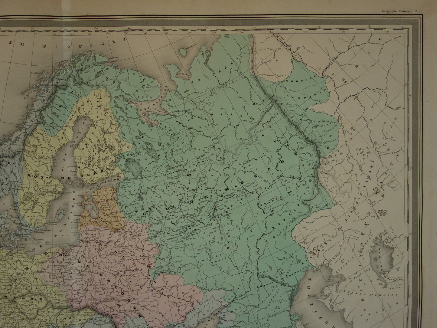 Map of Europe during Emperor Charles V Antique map European continent 16th century vintage maps
