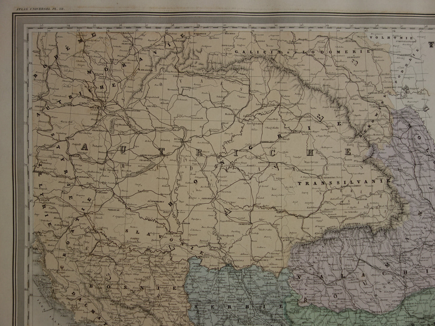 BALKAN antieke kaart van Griekenland Turkse Rijk uit 1880 - Grote oude kaart van Roemenië Bulgarije Servië Bosnië Montenegro