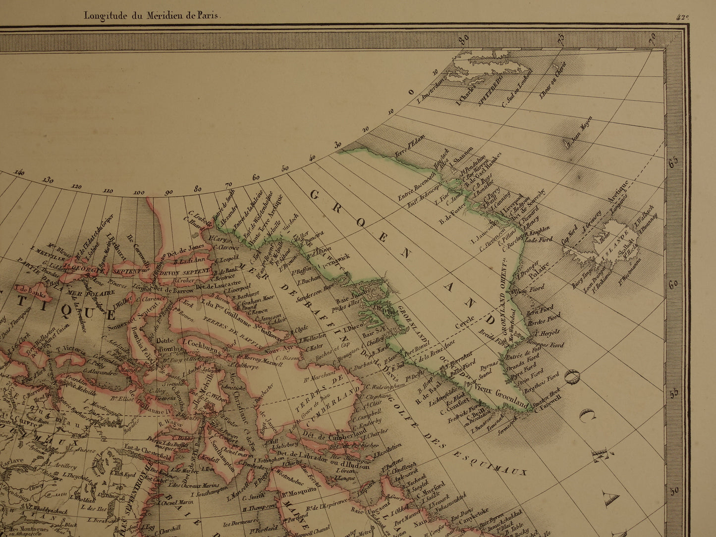 NORTH AMERICA large antique map from 1851 - Old map USA Canada Mexico - original vintage maps