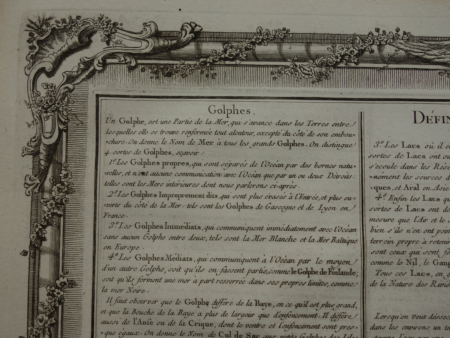 GEOGRAPHY Set of two old engravings about concepts from Geography - Original 260+ year old French matching prints