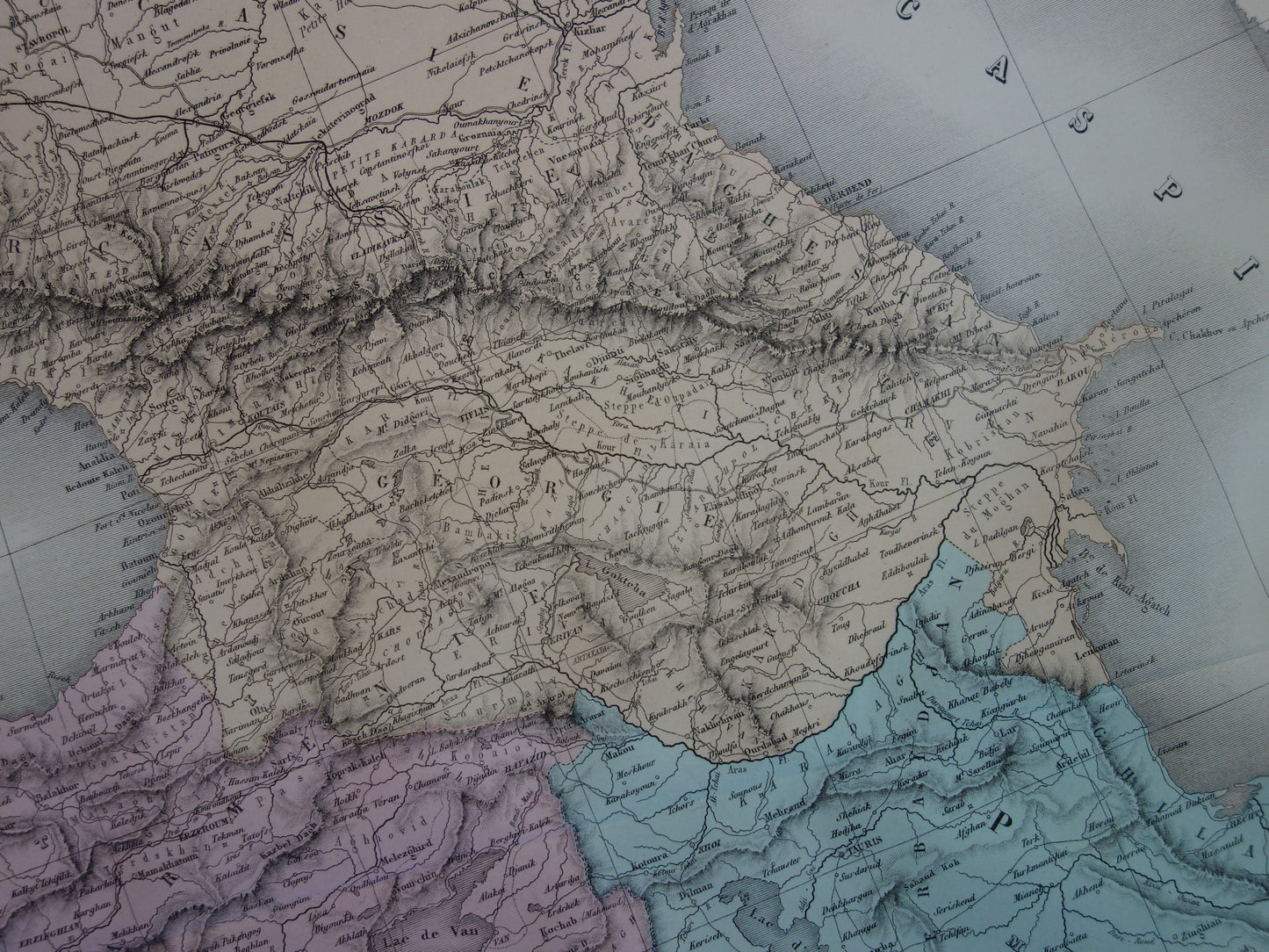 Large old map of Eastern Europe from 1883 Antique map Balkans Caucasus with date XL Maps