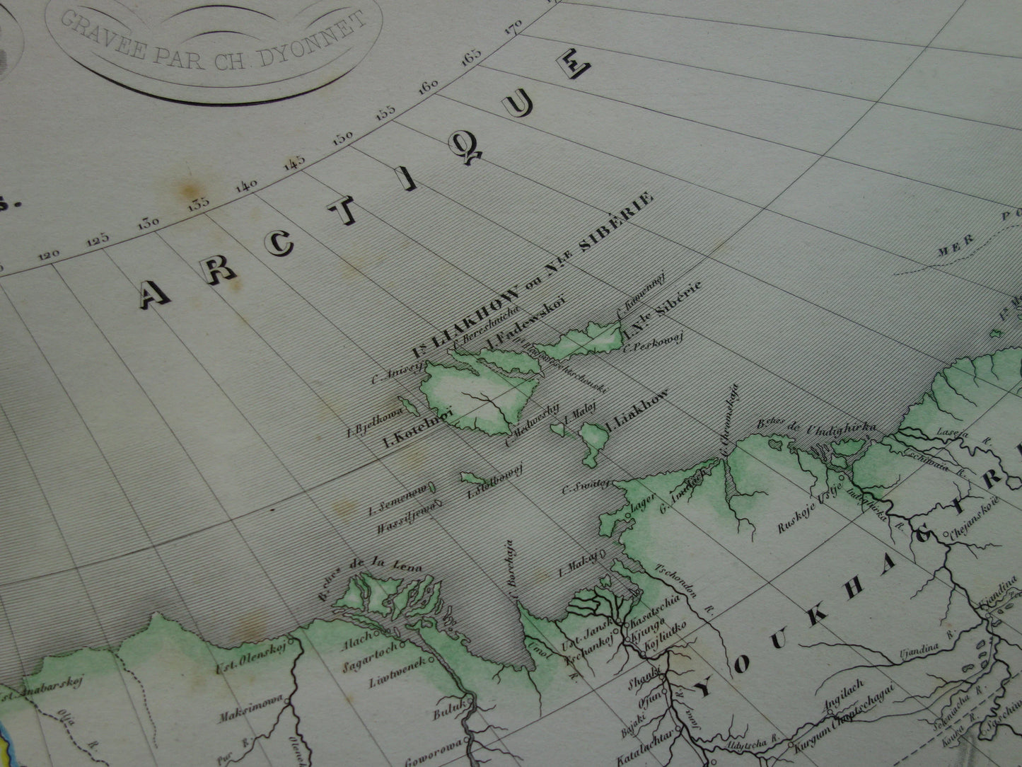 Old map of Russia Very large map of European and Asian part of Russian Empire from 1858 Original vintage maps