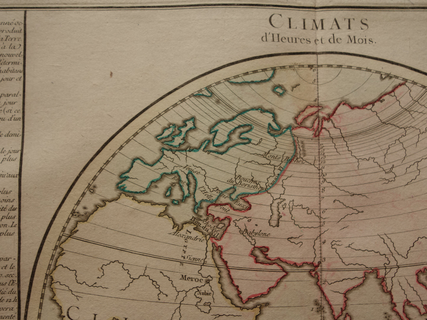 Old Map Eastern Hemisphere from 1761 Original Antique French Map Australia Incomplete Vintage World Map