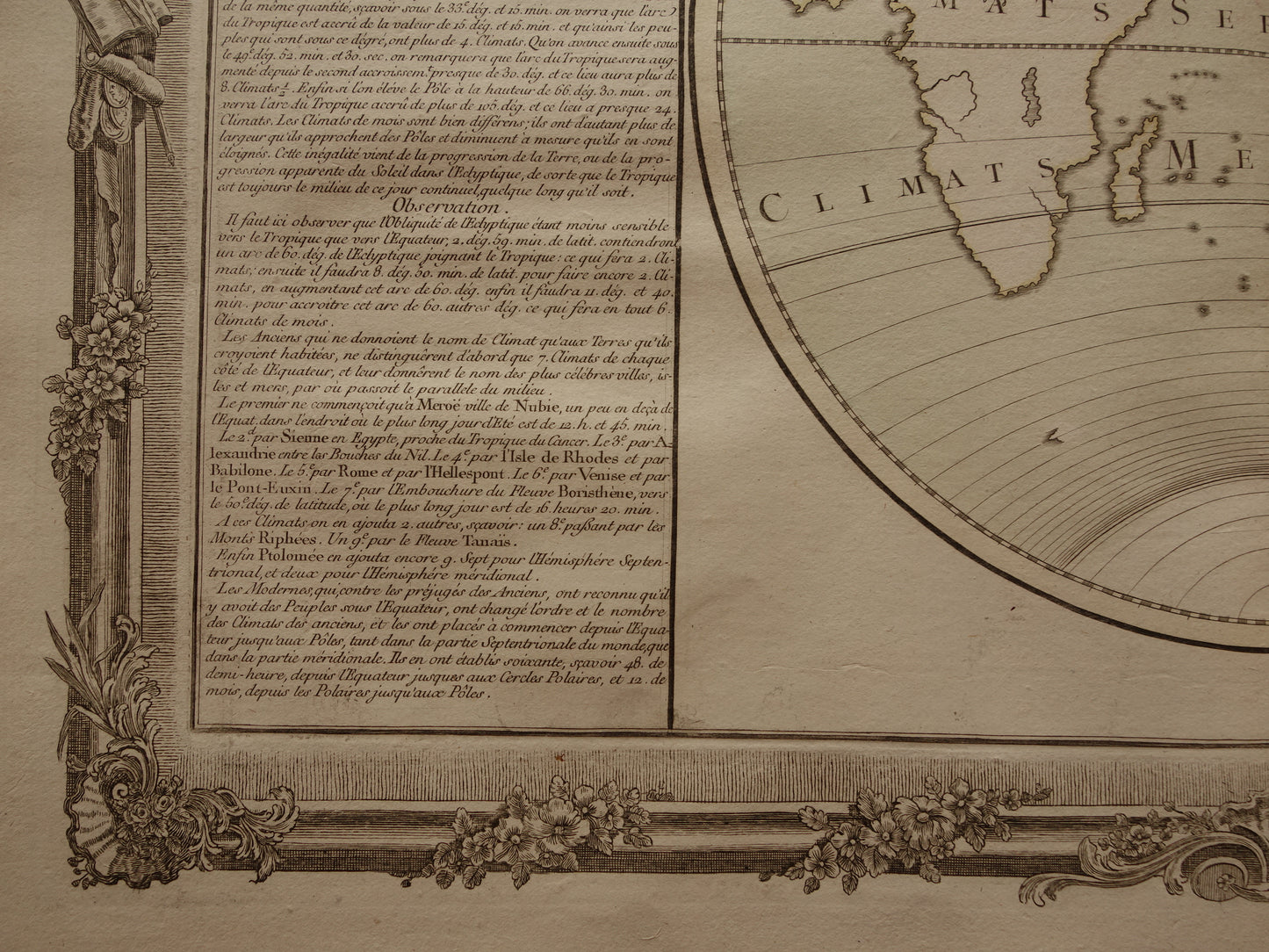 Old Map Eastern Hemisphere from 1761 Original Antique French Map Australia Incomplete Vintage World Map
