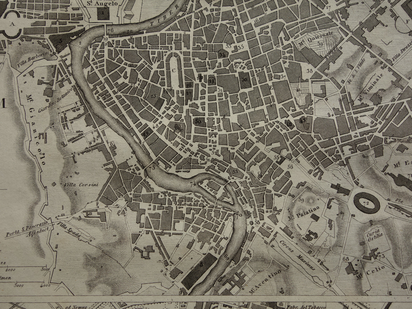 Rome and Milan Antique Map 170+ Year Old Map of Rome Milan Italy from 1849 - Original Vintage Historical Maps