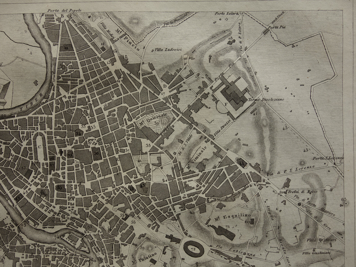 Rome and Milan Antique Map 170+ Year Old Map of Rome Milan Italy from 1849 - Original Vintage Historical Maps