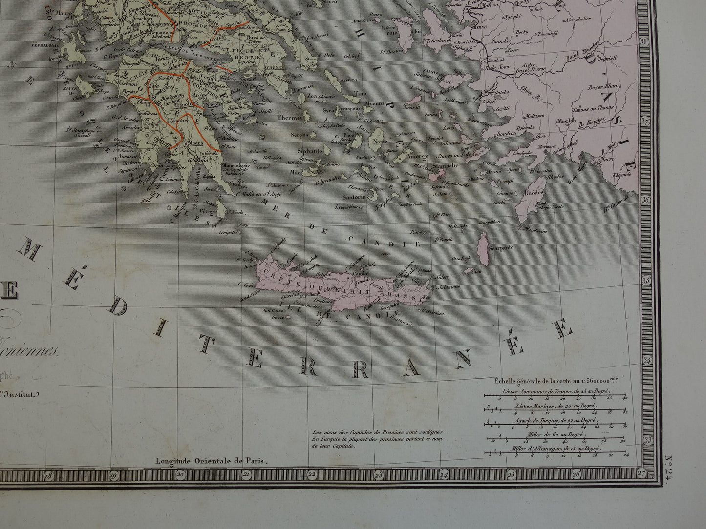 Ottoman Empire antique map of European Turkey with Balkans Serbia Greece 145+ years old map vintage historical maps