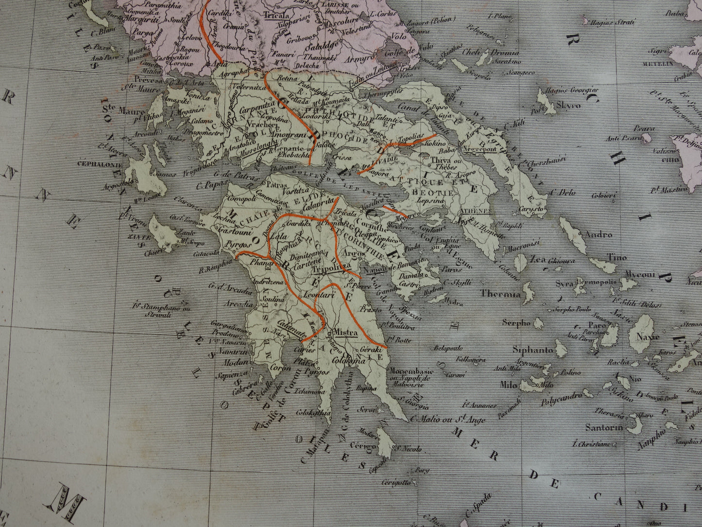 Ottoman Empire antique map of European Turkey with Balkans Serbia Greece 145+ years old map vintage historical maps