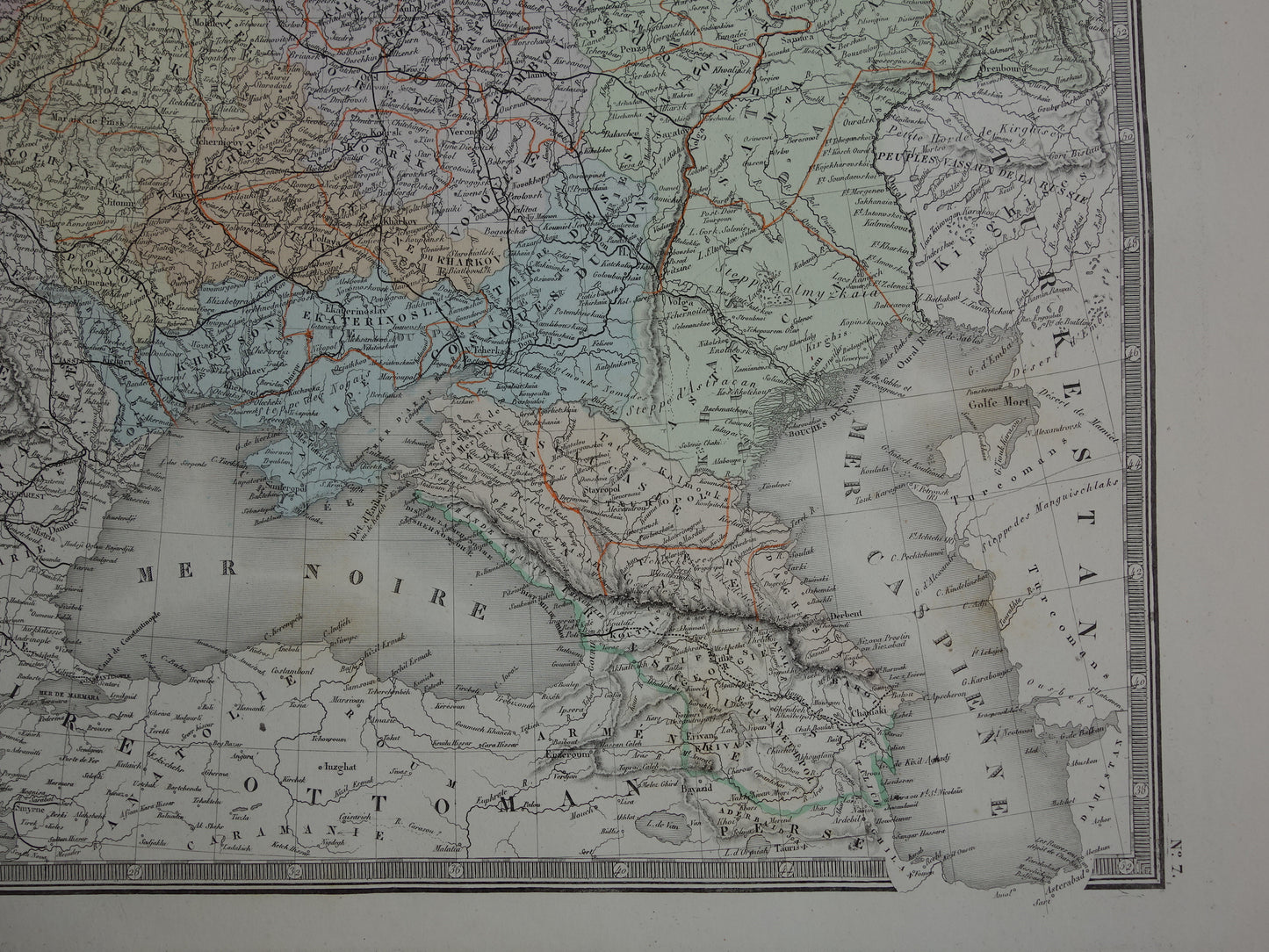 RUSSIA old map of European Russia Large antique map Poland Lithuania Ukraine vintage poster Russian Empire 1876