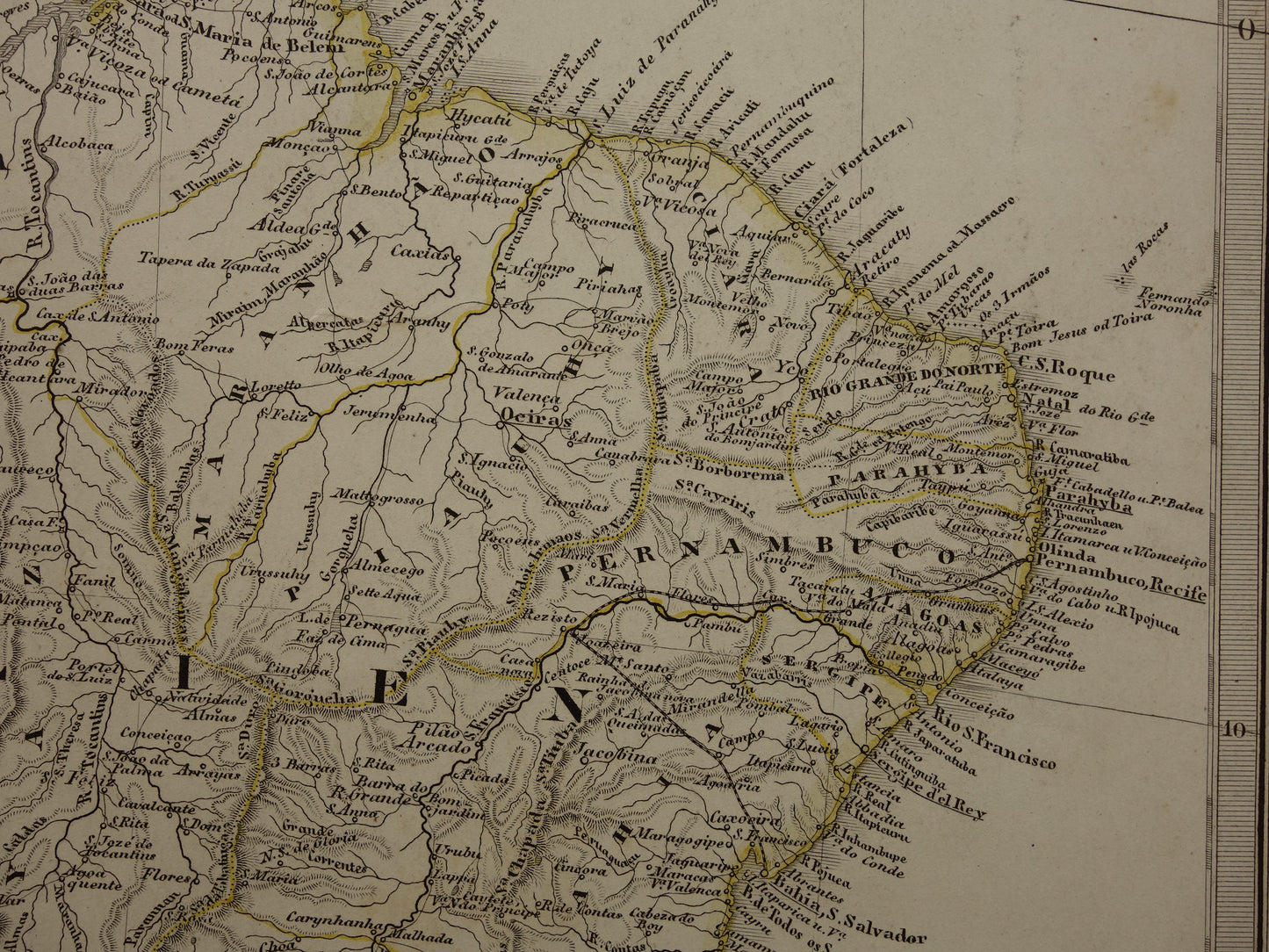 SOUTH AMERICA old map of Brazil Suriname Peru Bolivia Ecuador Colombia Venezuela large antique vintage map from 1868