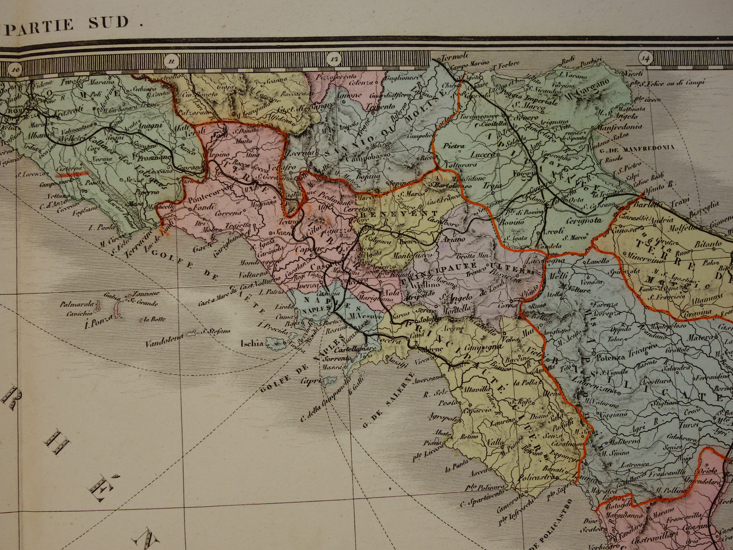 ITALY antique map of Italy from 1875 original very large antique hand colored map poster of Italy