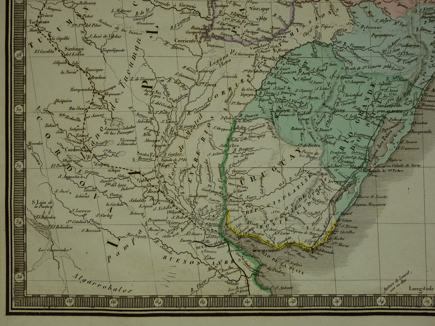 BRAZIL Antique map of Brazil from 1876 Original old large map vintage poster Rio de Janeiro