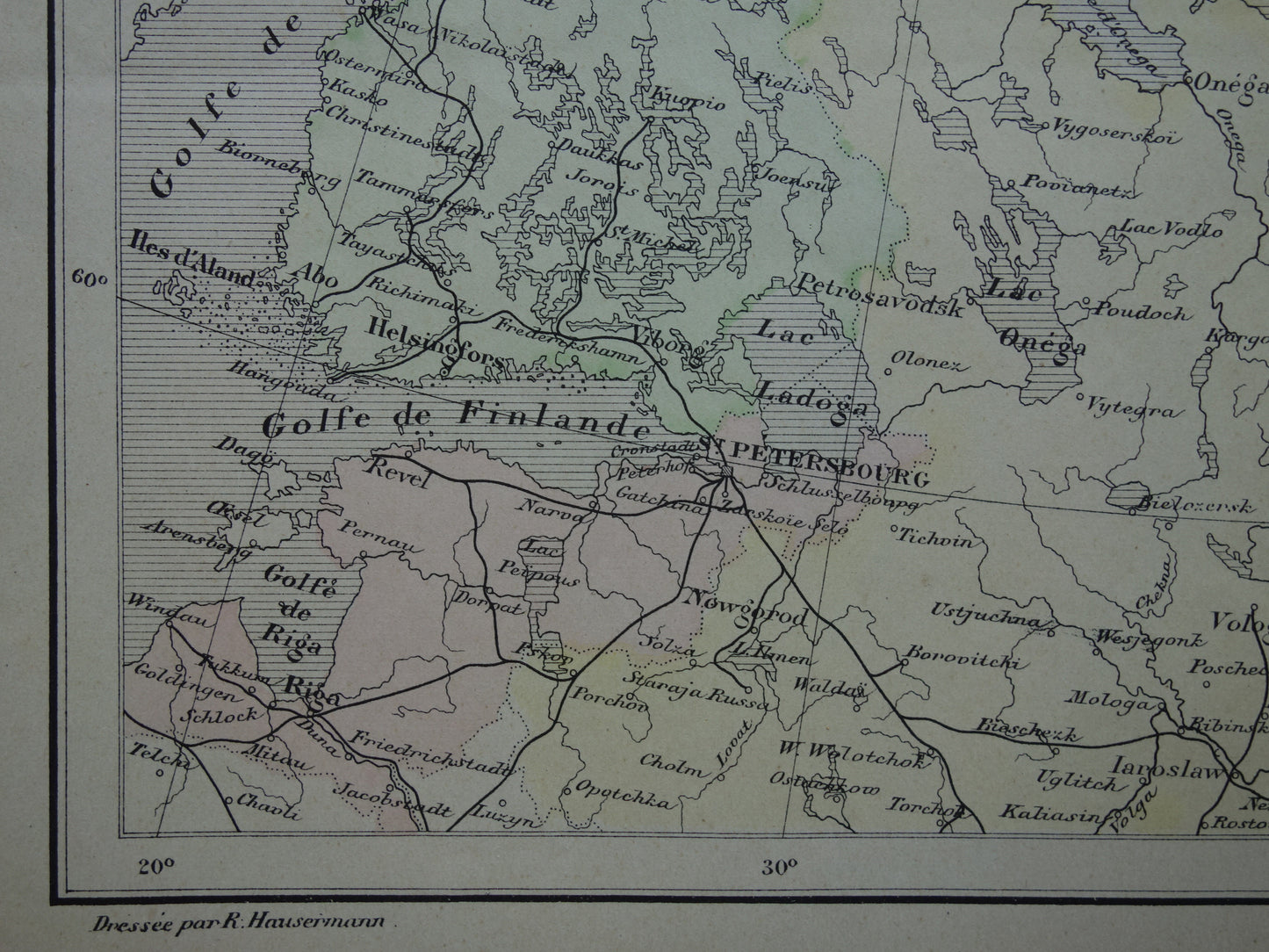 RUSSIA Old map of Barents Sea from the year 1896 historical map of northern Russia old vintage maps