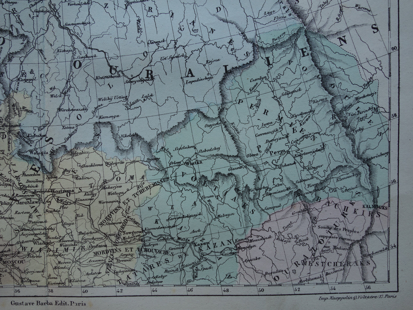 RUSSIA Old map of White Sea Finland from the year 1858 historical map northern Russia old vintage maps Barents Sea