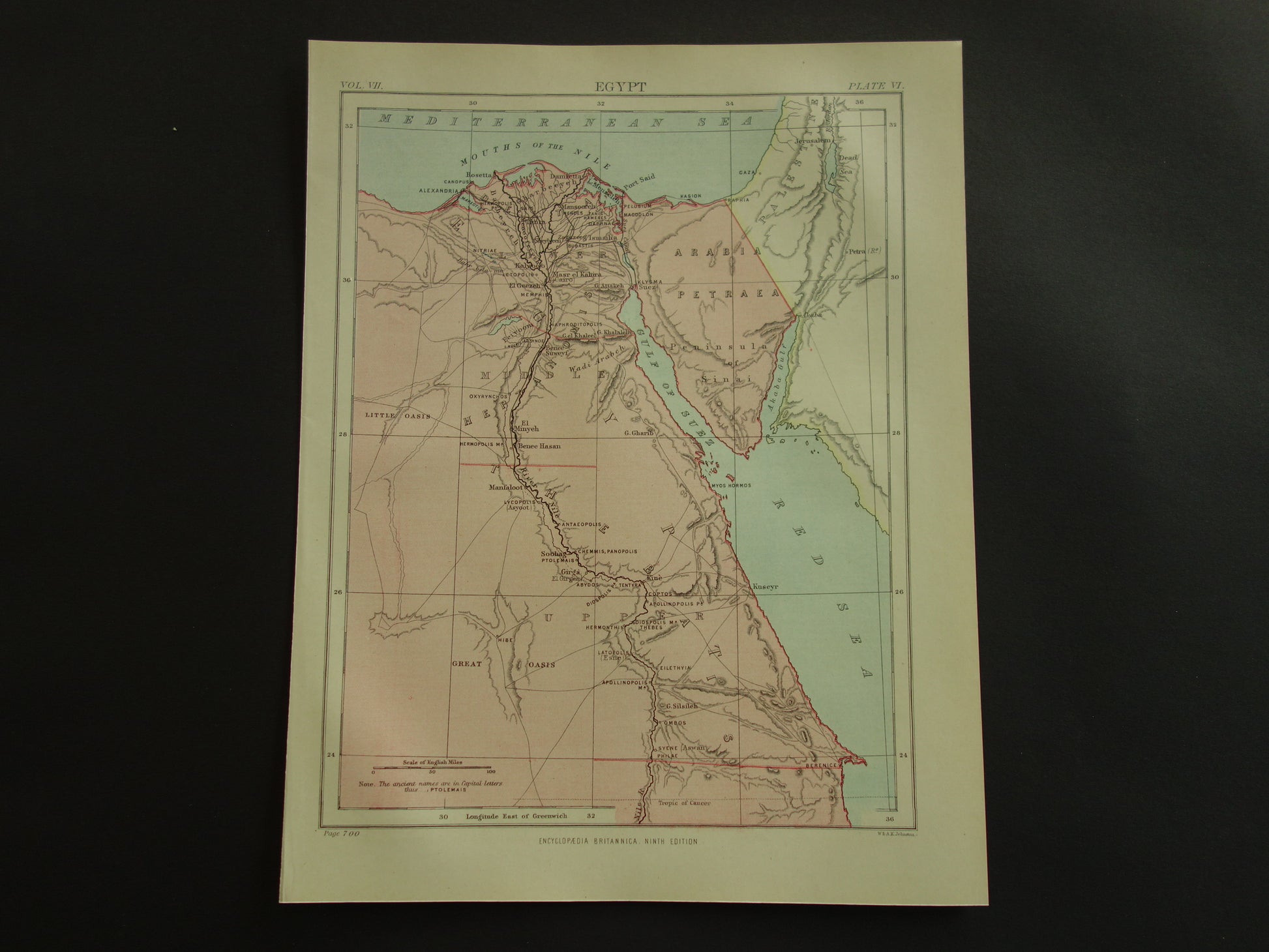 Oude kaarten van Egypte te koop