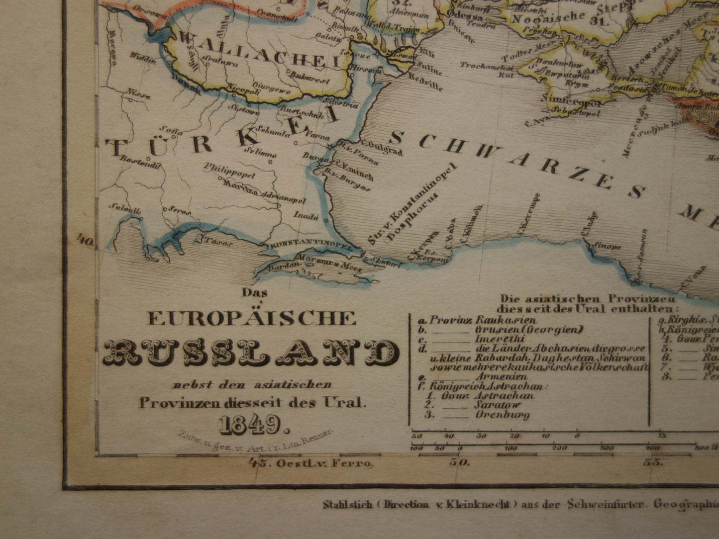 RUSLAND oude kaart van Russische Rijk in Europa antieke landkaart Polen Litouwen Oekraïne met jaartal - vintage kaarten