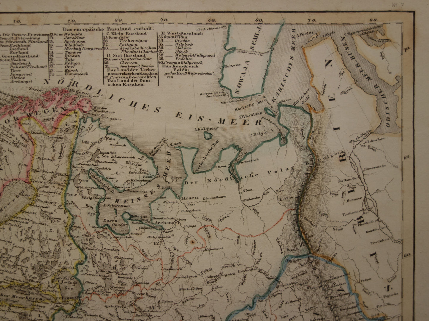 RUSLAND oude kaart van Russische Rijk in Europa antieke landkaart Polen Litouwen Oekraïne met jaartal - vintage kaarten