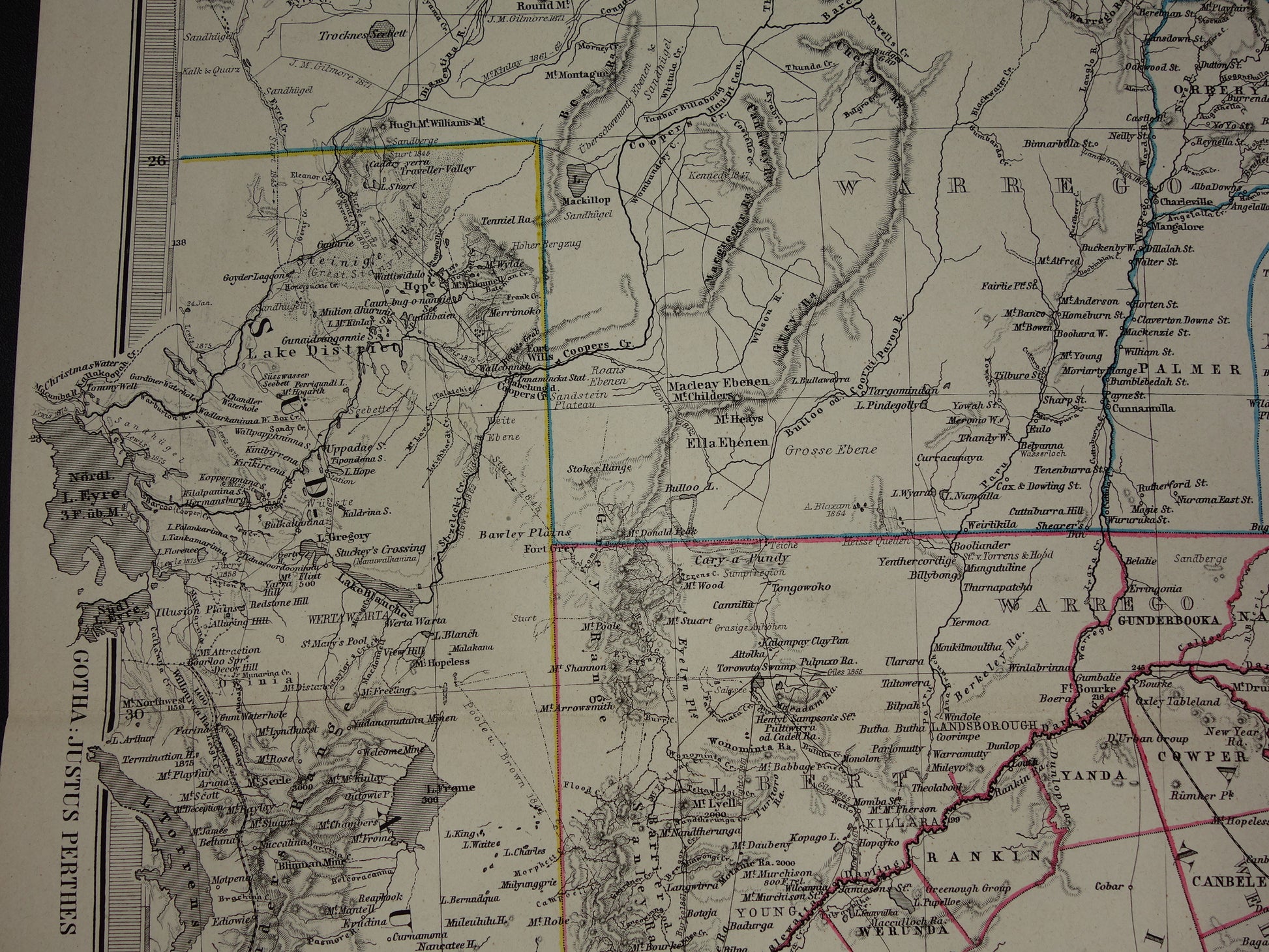 historische landkaart new south wales australie