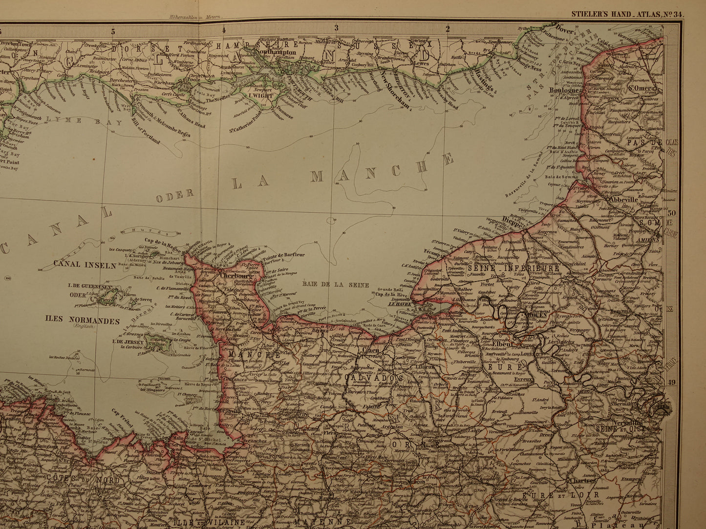 Large old map of France 1886 original antique map 74 x 92 cm with date vintage maps
