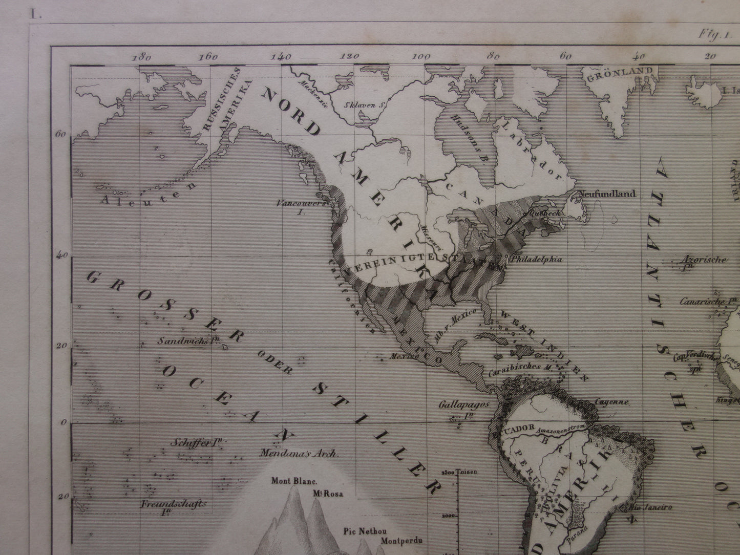 Antique WORLD MAP old map of the World from 1849 Agriculture Crops Agriculture