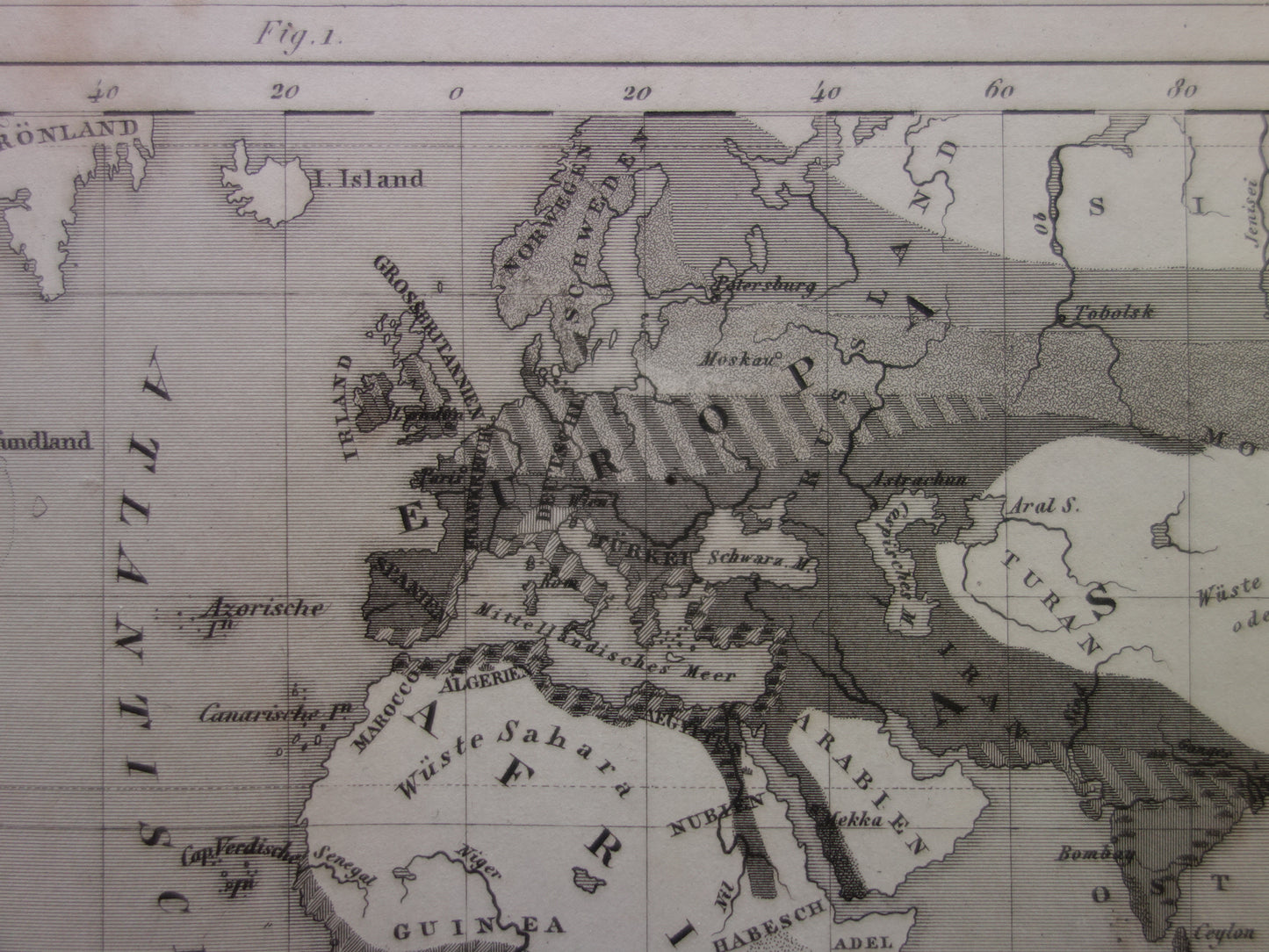Antique WORLD MAP old map of the World from 1849 Agriculture Crops Agriculture