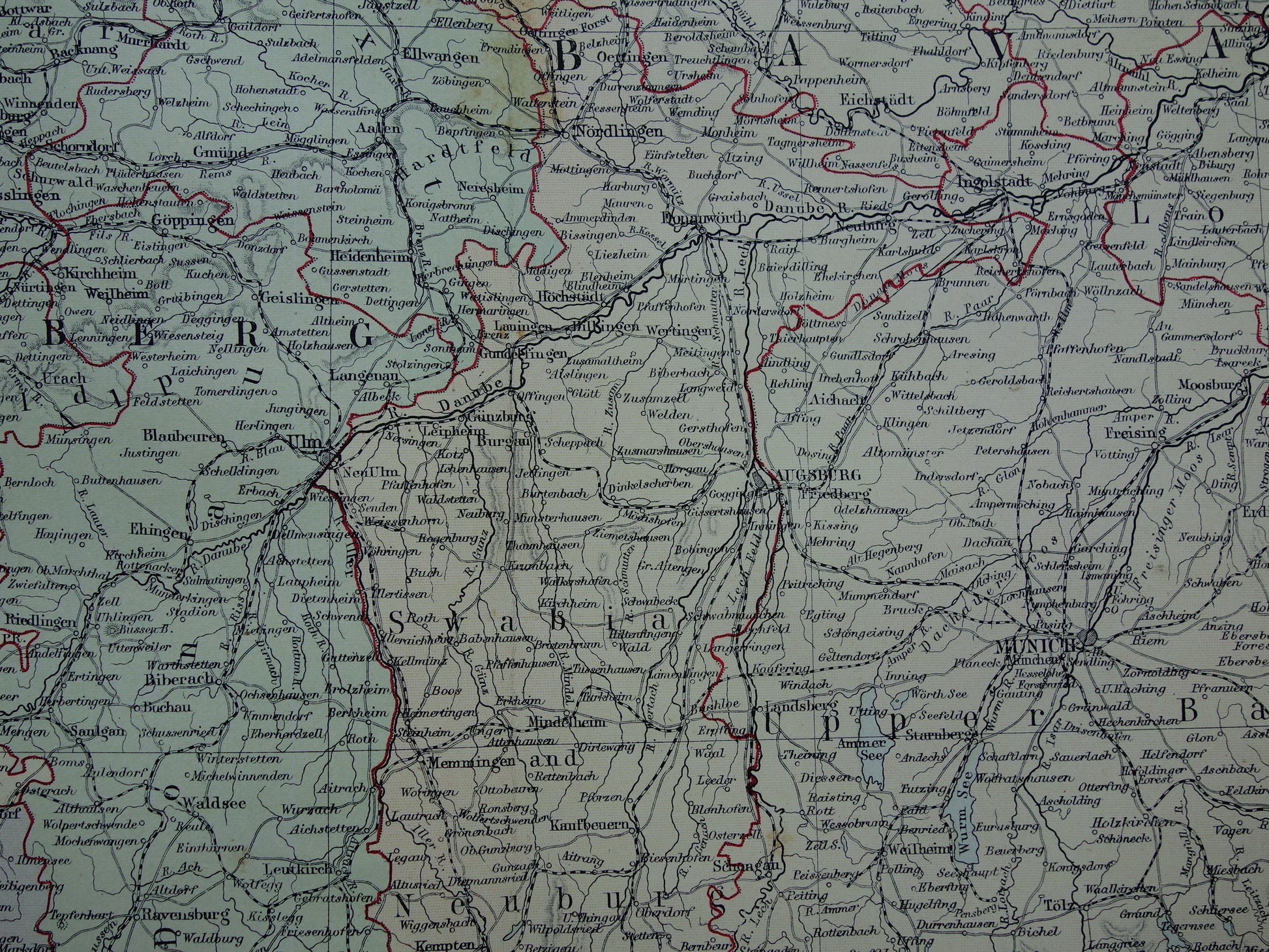 Historische kaarten landkaarten Beieren Duitsland winkel