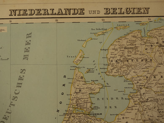 Nederland in het jaar 1860 kaart landkaart