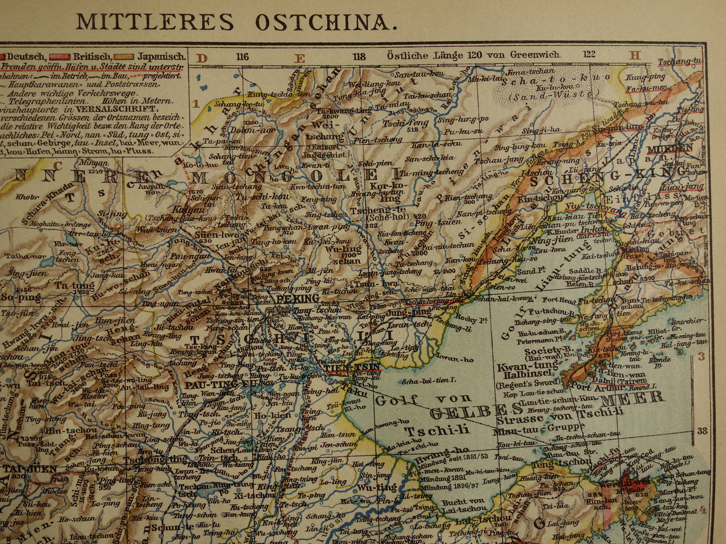 antieke kaarten van China winkel te koop