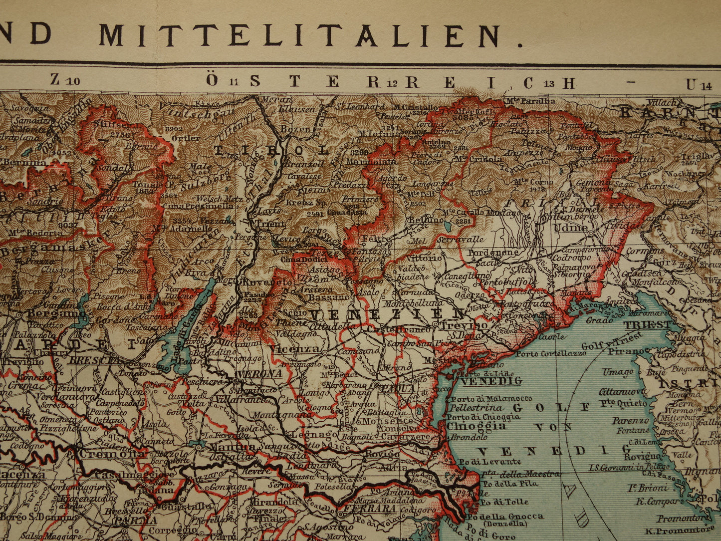 Old map of Italy historical map central and northern Italy old vintage maps with date