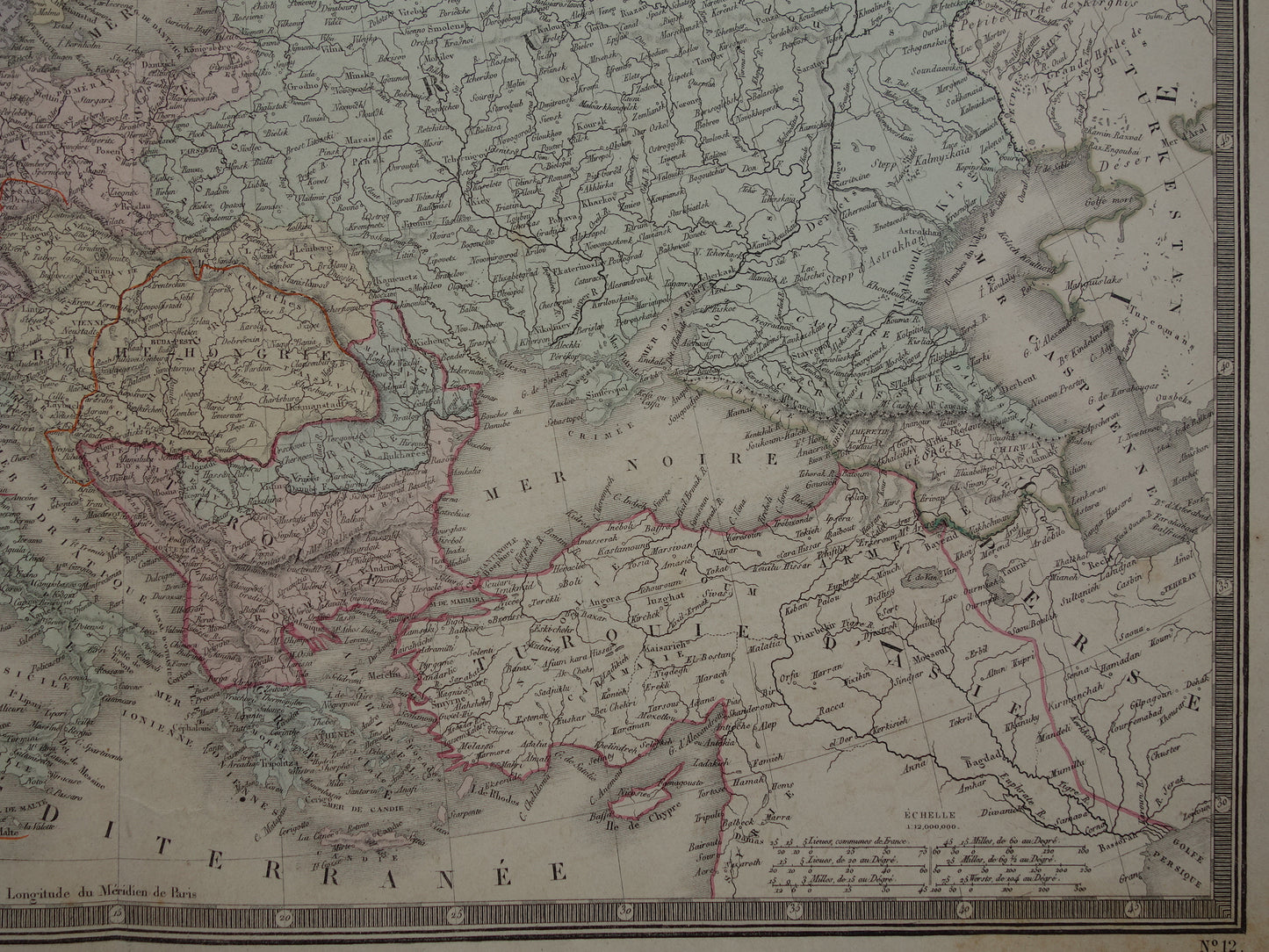 EUROPE old map of Europe from 1876 original antique map European continent vintage poster
