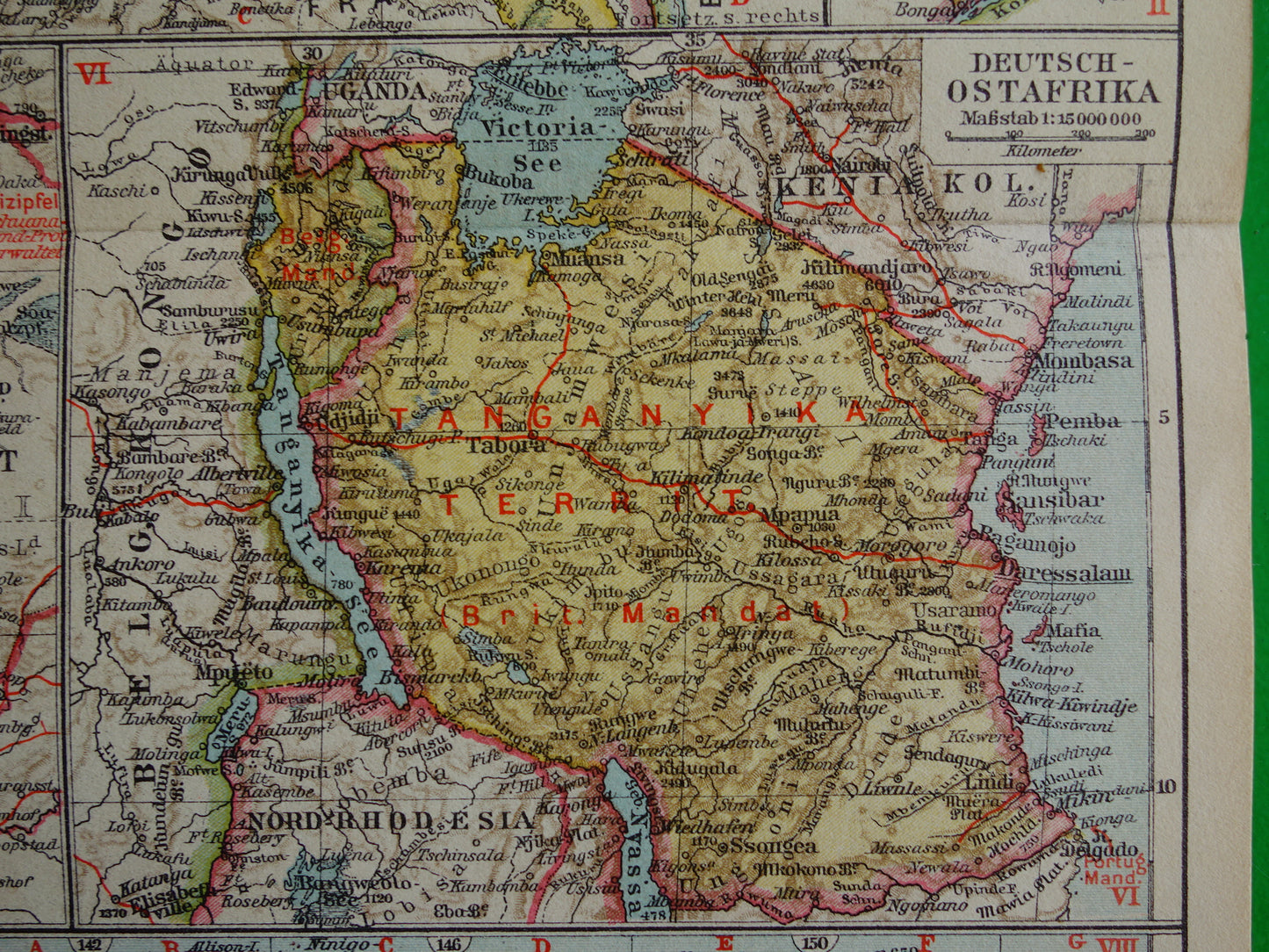 German Colonies old map Kamerun Togo Namibia German East Africa Bismarck Archipelago vintage maps