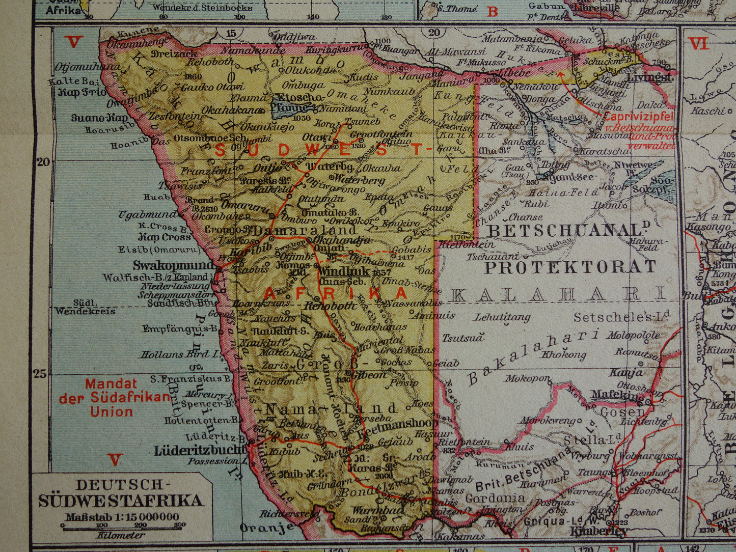 German Colonies old map Kamerun Togo Namibia German East Africa Bismarck Archipelago vintage maps
