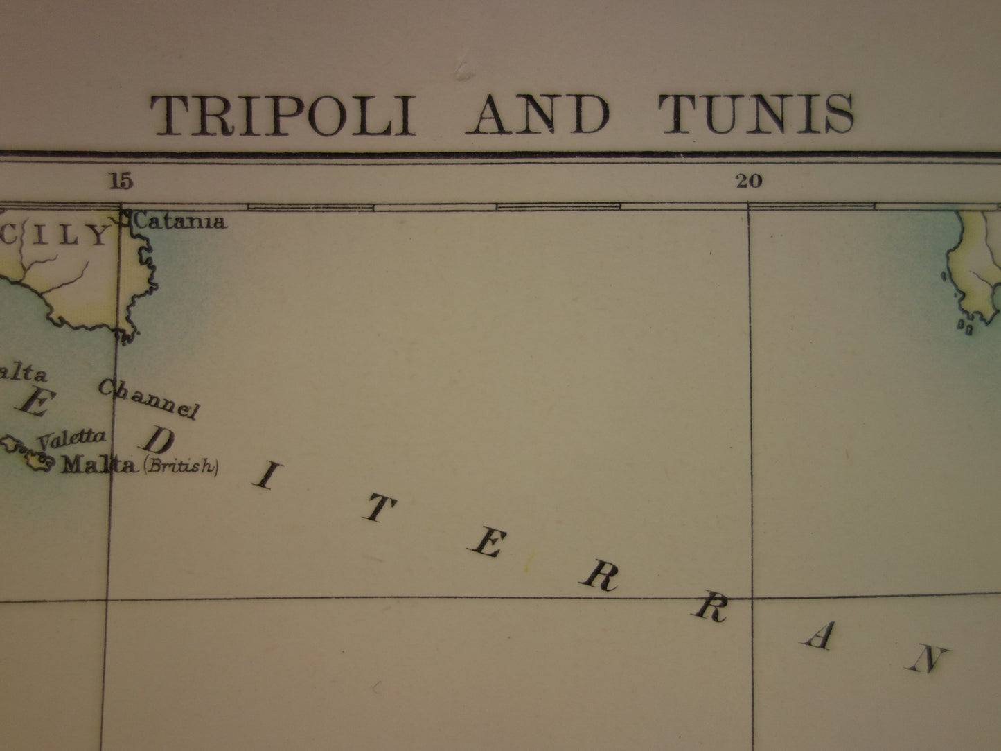 Old map of Libya for sale