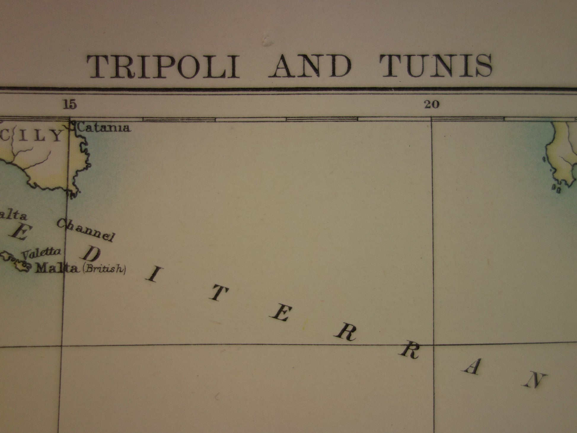 Old map of Libya for sale