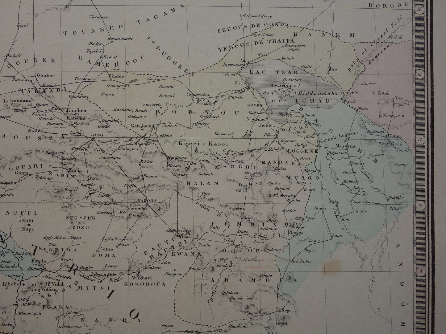 AFRICA Old Map of West Africa 140+ Year Old Map of Sahara Guinea Nigeria Large Original Vintage Historical Maps